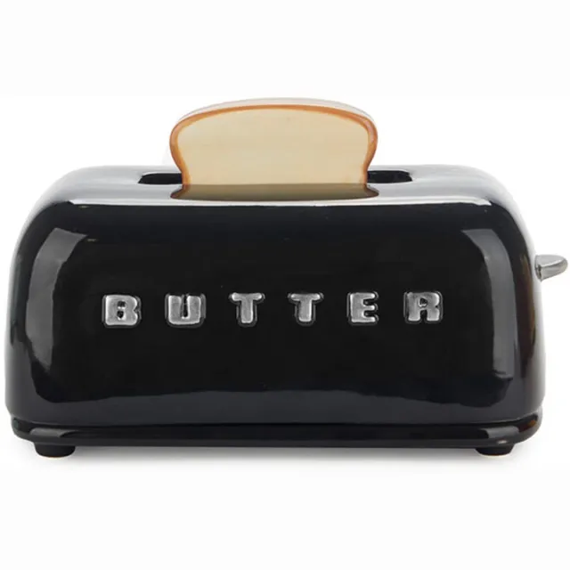 Balvi Butter Tray Toasty zwart