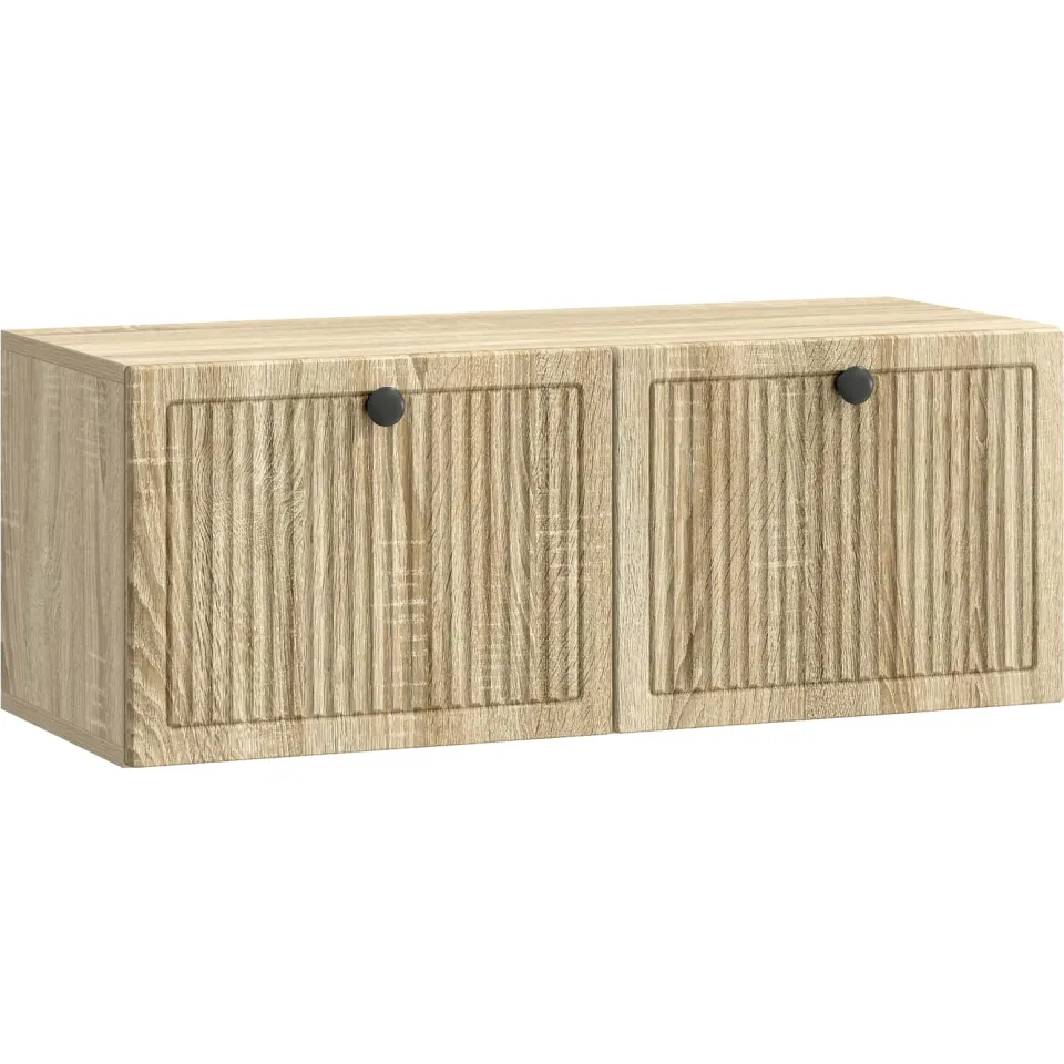 vidaXL Wandbeugel TV-kast Sonoma Eiken 78,5 x 31 x 30 cm Bewerkt hout, foto 3