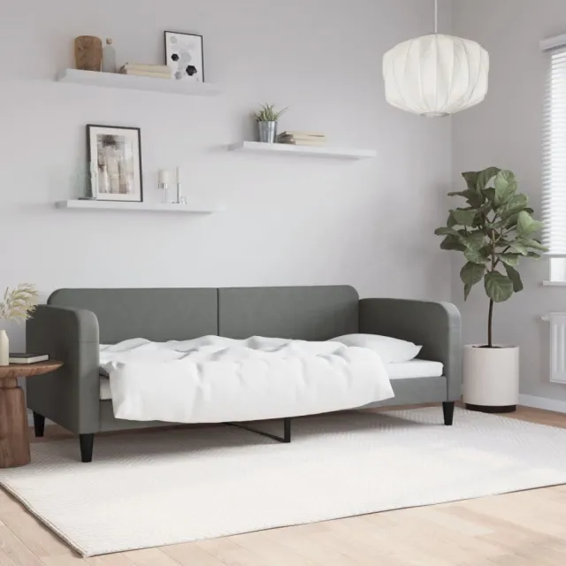vidaXL Slaapbank 80x200 cm stof taupe