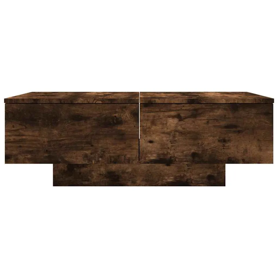 vidaXL Salontafel 90x60x31 cm bewerkt hout gerookt eikenkleurig, foto 4