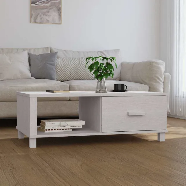 vidaXL Salontafel HAMAR 100x55x35 cm massief grenenhout wit, foto 2