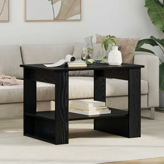 vidaXL Salontafel Oudhout 72 x 50 x 50 cm Bewerkt hout Bruin