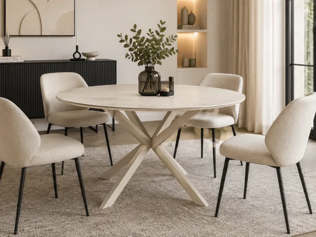Mobistoxx NATHOU ronde eettafel cashmere