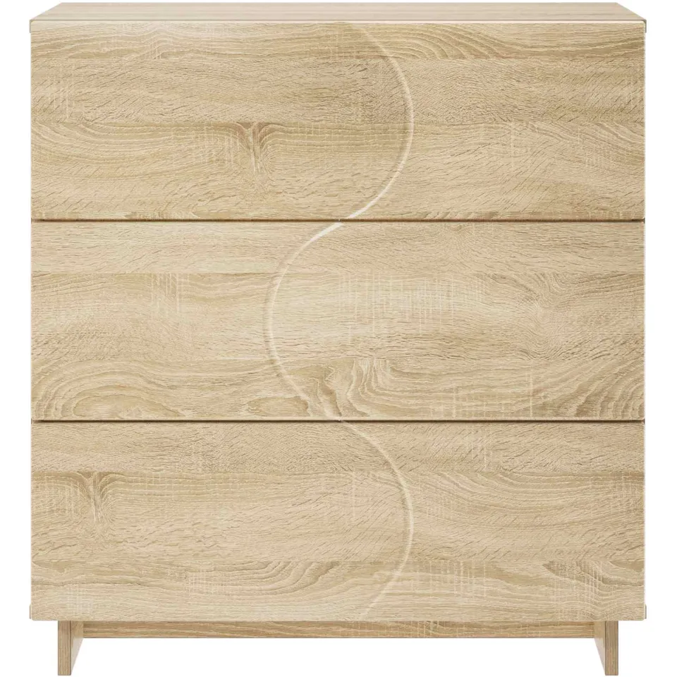 vidaXL Dressoir Sonoma Eiken 70 x 38 x 75 cm Bewerkt hout, foto 4