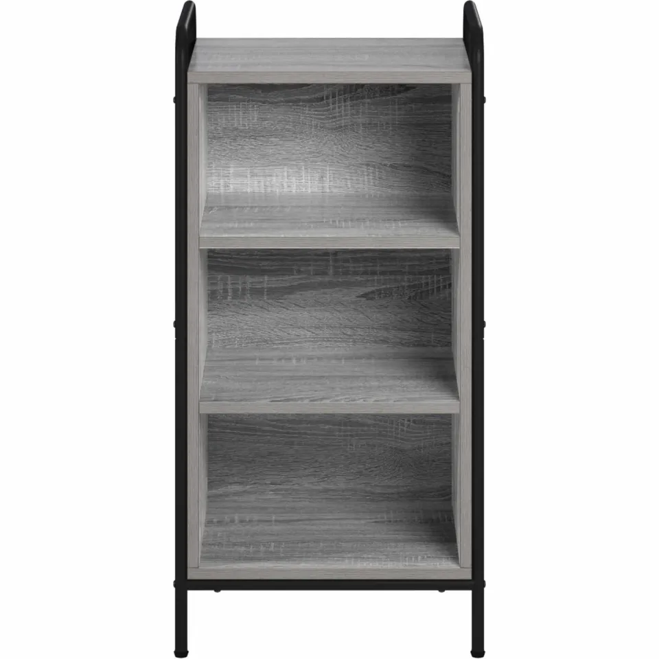 vidaXL Dressoir Grijs Sonoma 97 x 33 x 81 cm Bewerkt hout