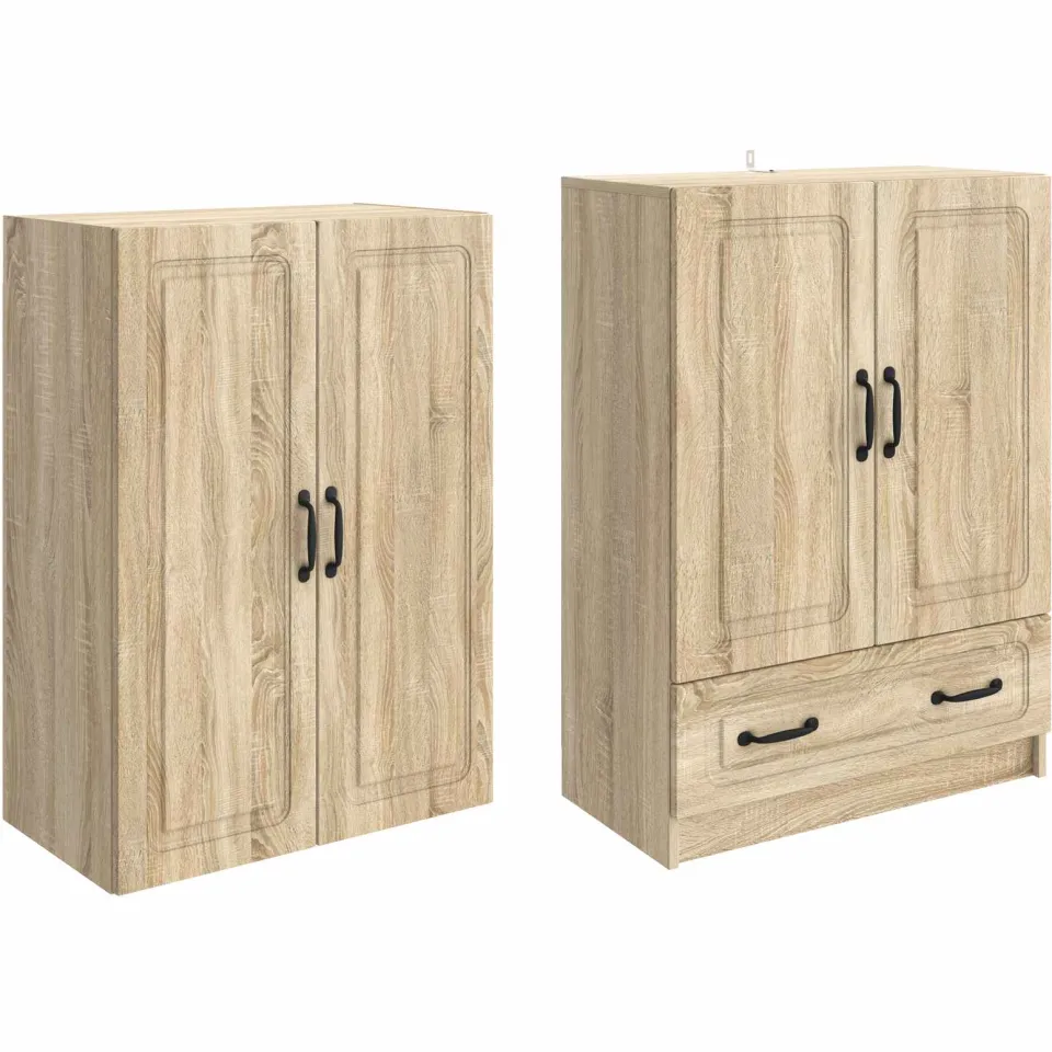 vidaXL Kastenset 2 st Sonoma Eiken Bewerkt hout, foto 4