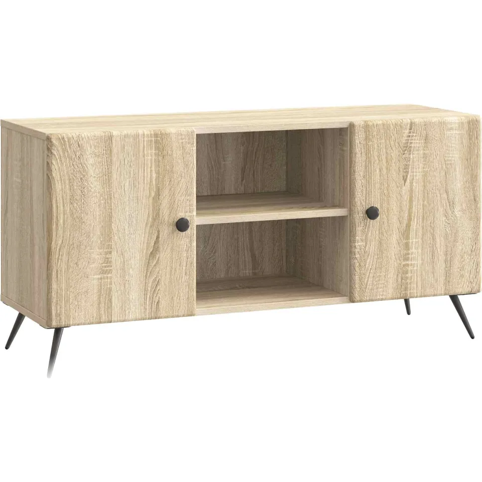 vidaXL TV-kast 102 x 34,5 x 50 cm Sonoma Eiken Bewerkt hout Bruin