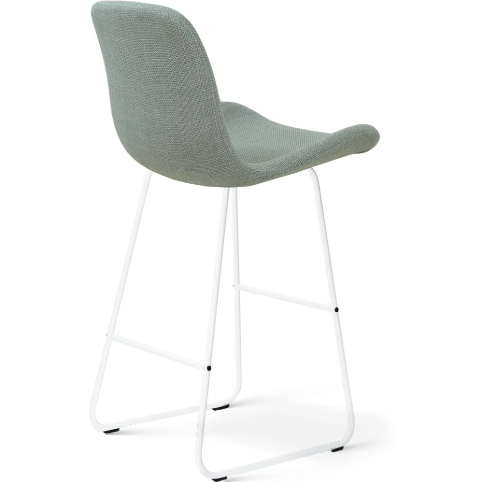 Nolon Nino-Fé barkruk saliegroen - wit onderstel - 75 cm, foto 3