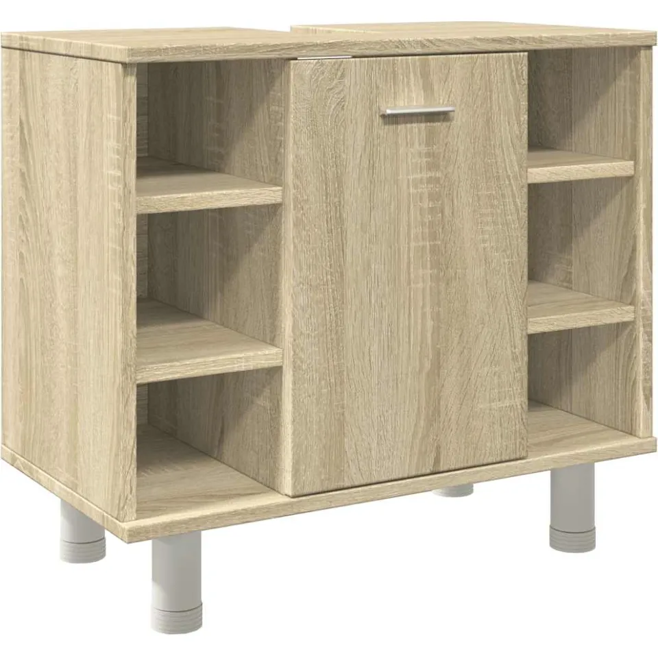vidaXL Badkamerkast 60x32x53,5 cm spaanplaat sonoma eikenkleurig, foto 3