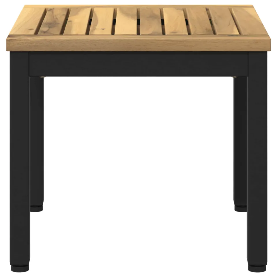 vidaXL Salontafel NAARDEN Whitewash en zwart 40 x 40,5 x 36 cm Bruin