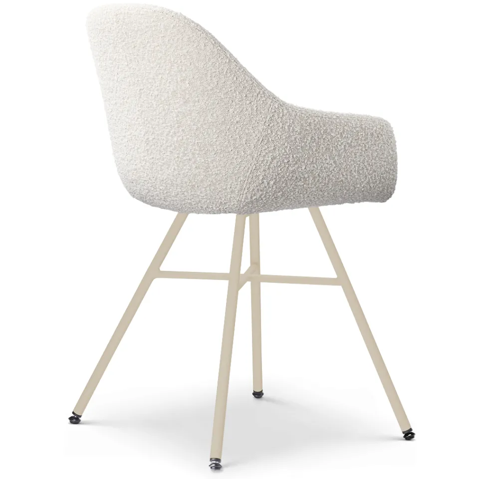 Nolon Noa-Mae eetkamerstoel bouclé beige - beige onderstel, foto 4