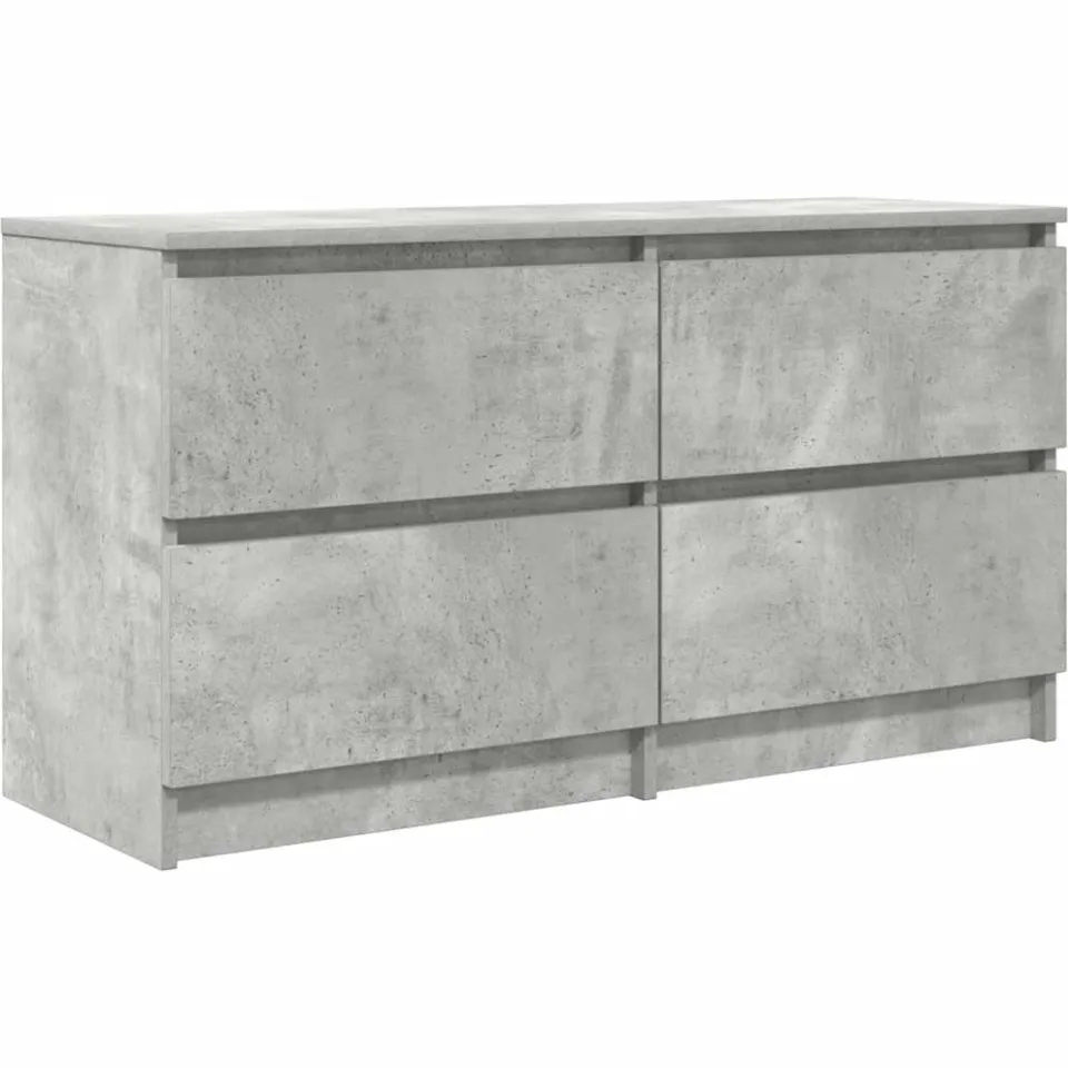 vidaXL Tv-meubel 100x35x54 cm bewerkt hout betongrijs grijs