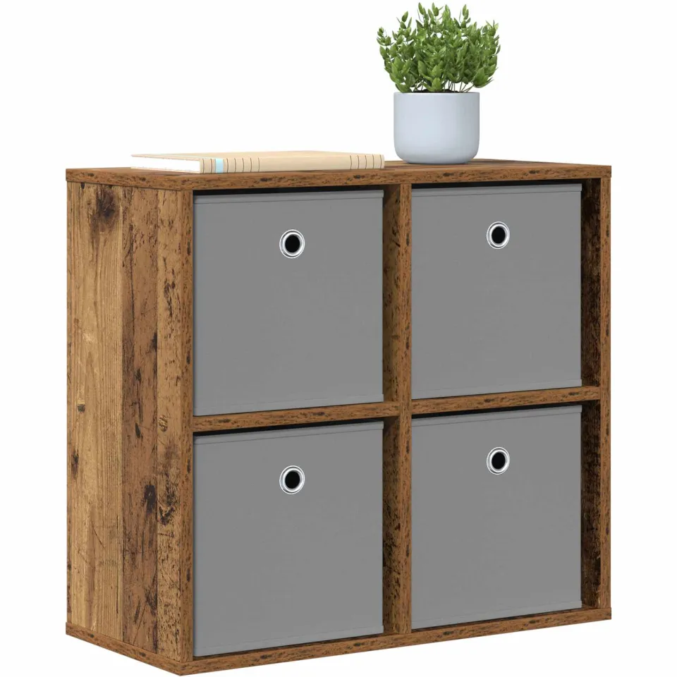 vidaXL Dressoir Oudhout 59,5 x 27 x 57 cm Bruin