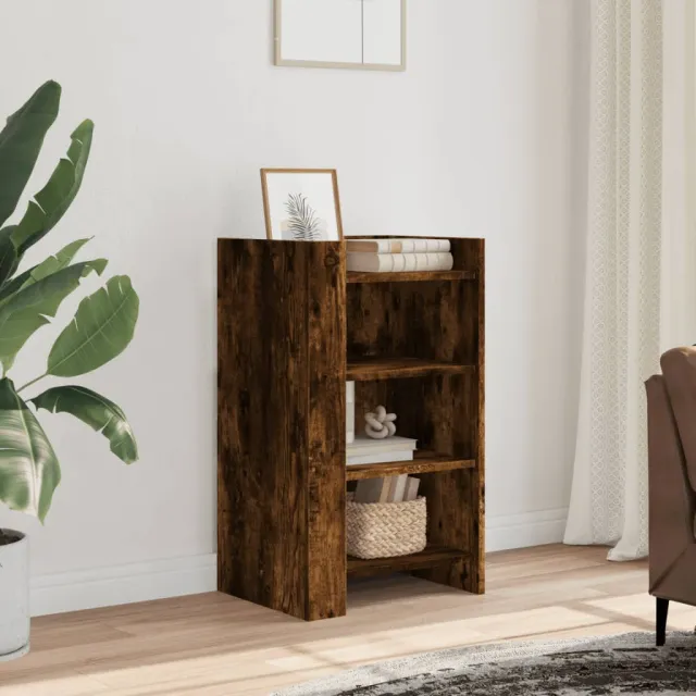vidaXL Dressoir 45x35x75 cm bewerkt hout gerookt eiken, foto 2