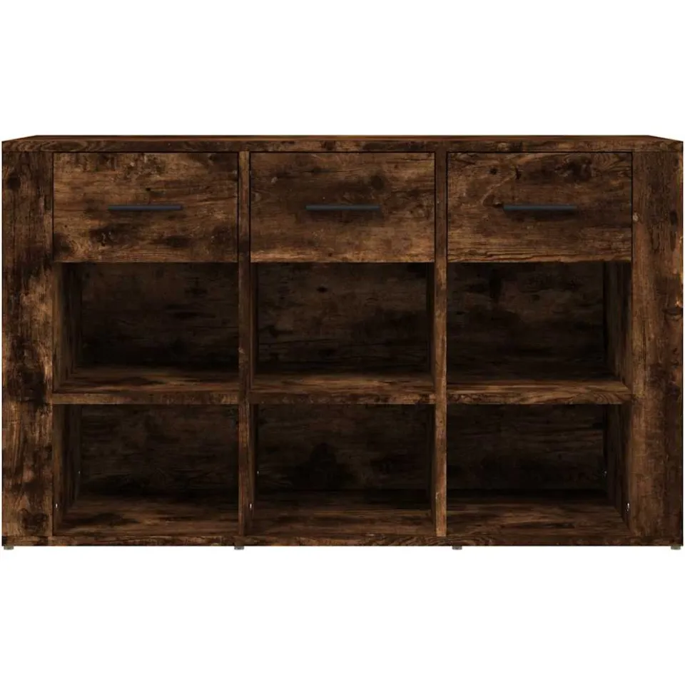 vidaXL Dressoir 100x30x59,5 cm bewerkt hout gerookt eikenkleurig, foto 3