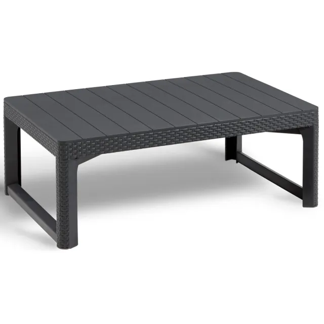 Allibert Lyon Verstelbare Tuintafel - 116x71,5x66/40 cm - Grafiet