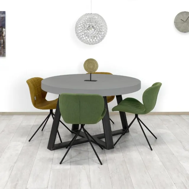 Betonlook ronde eettafel Juda