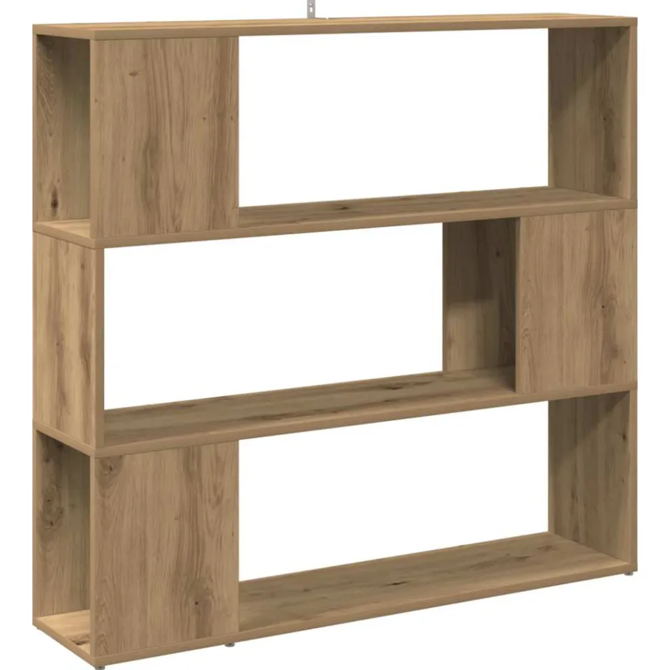vidaXL Boekenkast/kamerscherm 100x24x94 cm artisanaal eikenkleur, foto 3
