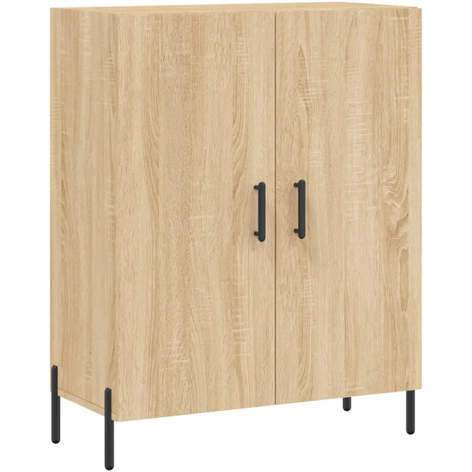 vidaXL Dressoir 69,5x34x90 cm bewerkt hout sonoma eikenkleurig, foto 3