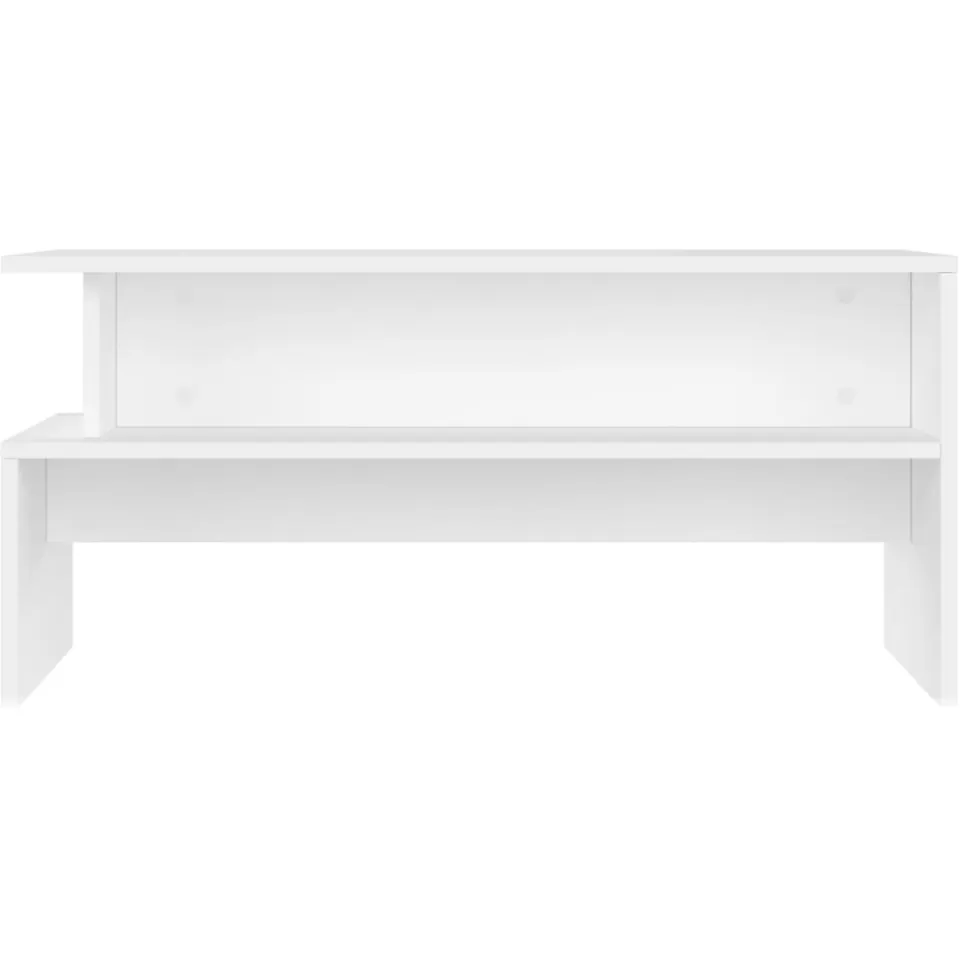 vidaXL Salontafel 90x55x42,5 cm bewerkt hout wit