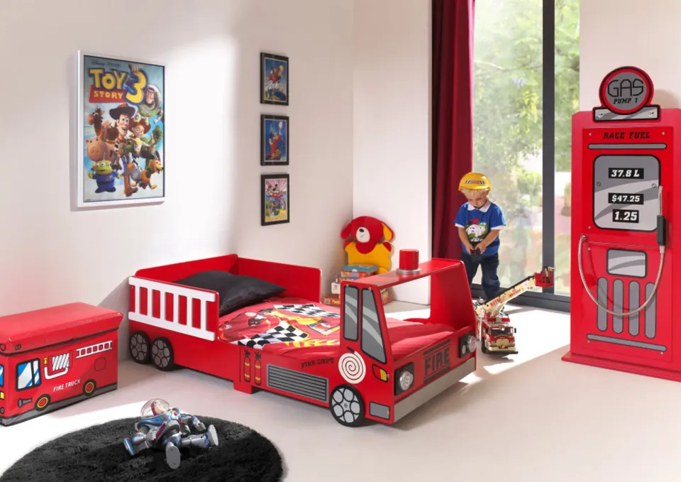 kinderbed brandweerwagen Maarten-K rood, foto 2