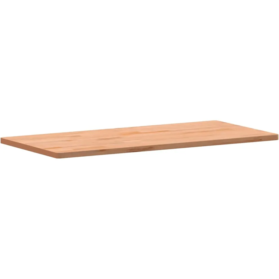 vidaXL Bureaublad 115x55x2,5 cm massief beukenhout Bruin
