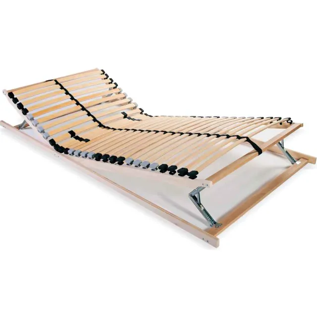 vidaXL Lattenbodem met 28 latten 7 zones 90x200 cm Bruin