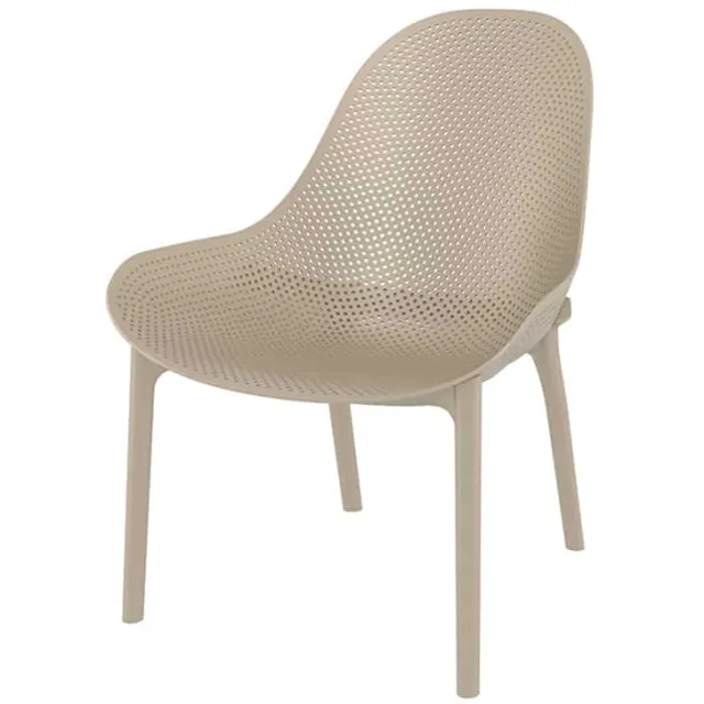 Loungestoel Sky pro taupe kunststof