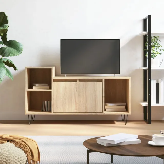 vidaXL Tv-meubel 100x35x55 cm bewerkt hout sonoma eikenkleurig, foto 2