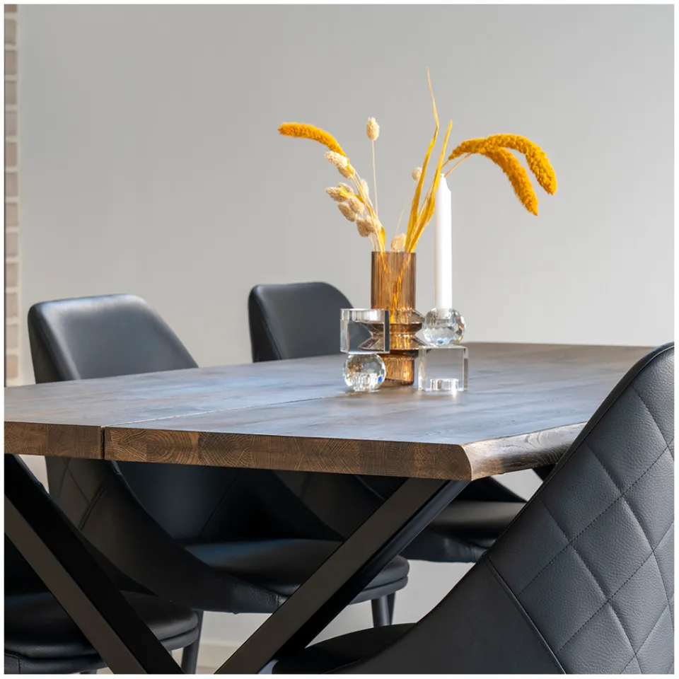 Artichok Fendi eikenhouten eettafel bruin - 200 x 95 cm, foto 3