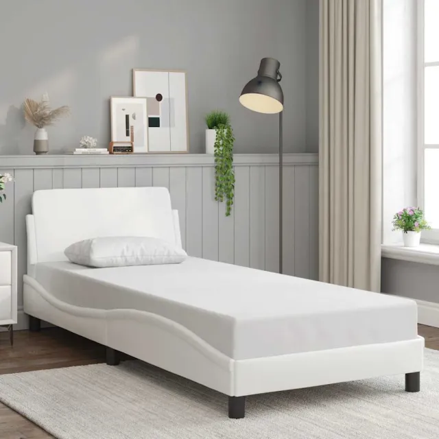vidaXL Bedframe "Dover" kunstleer wit 80x200 cm