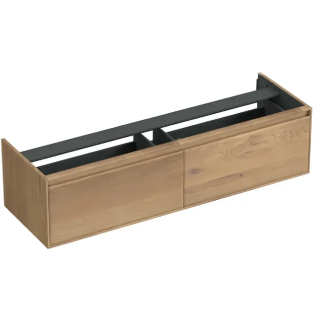 Forzalaqua Onderkast Forzalaqua Reno 160x51x40 Cm 2 Lades Softclose Eiken Oyster