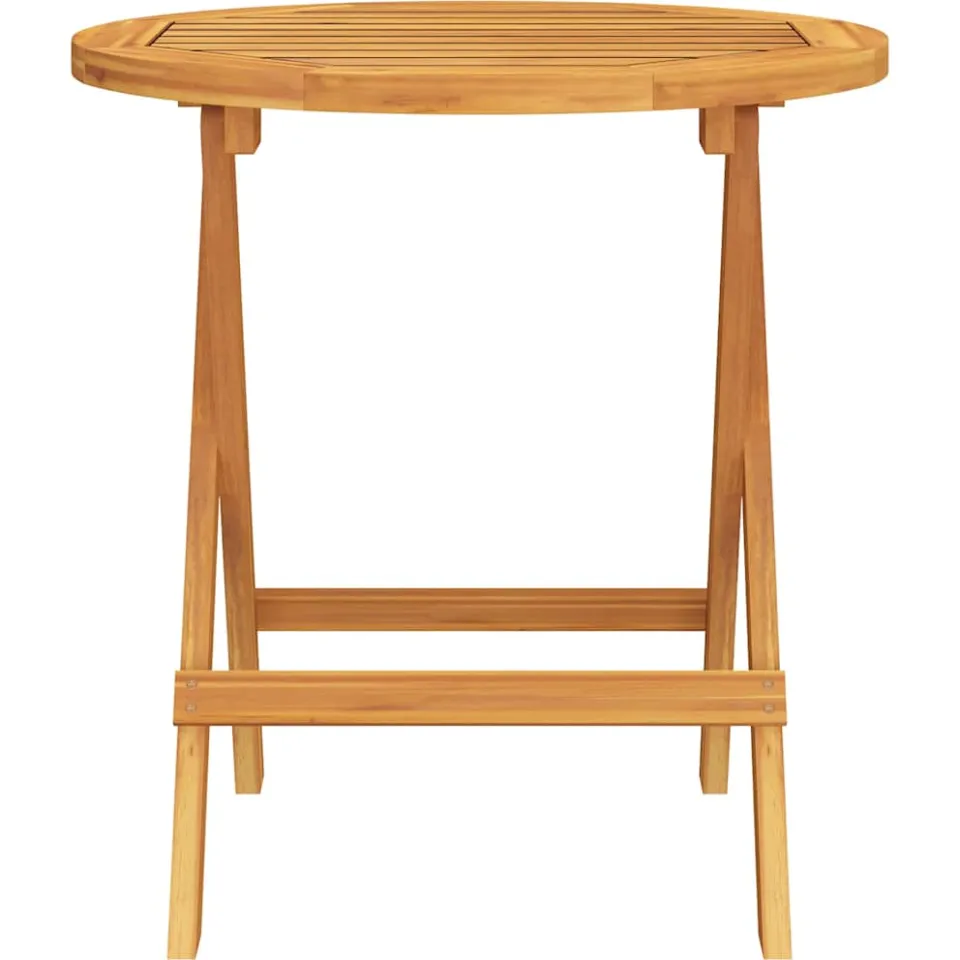 vidaXL Bistrotafel Ø46x47 cm massief acaciahout Bruin