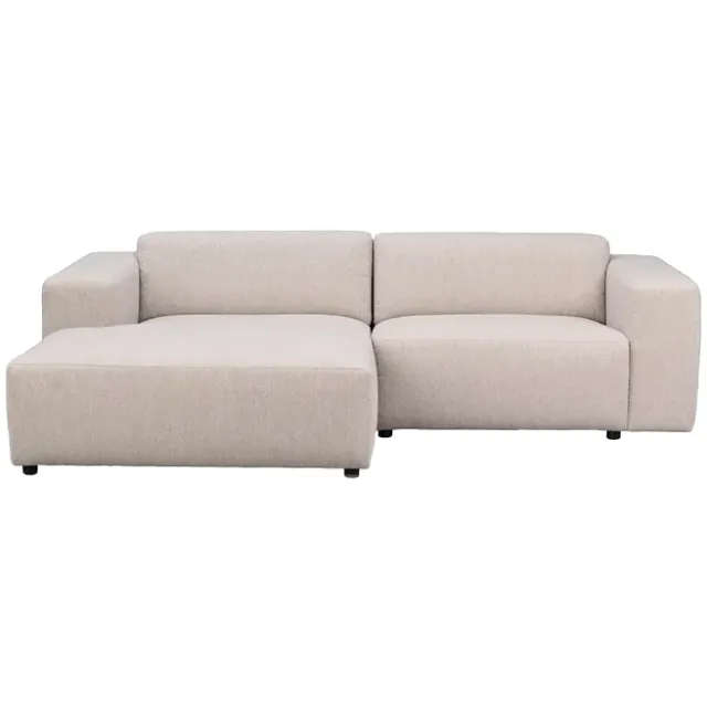 Rowico Home Willard gestoffeerde 3-zits hoekbank lichtbeige - links - 234 cm