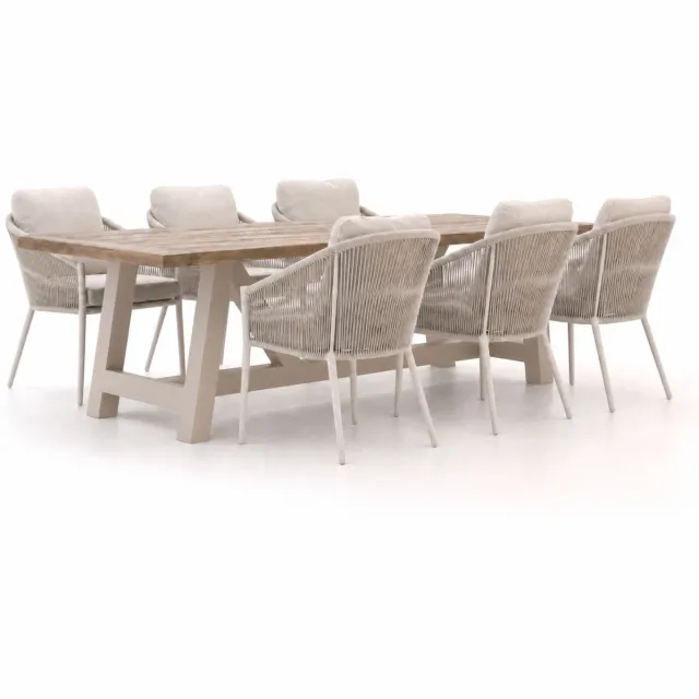 Bellagio tuinmeubelen Bellagio Mineo/Bresimo 260cm dining tuinset 7-delig Bruin