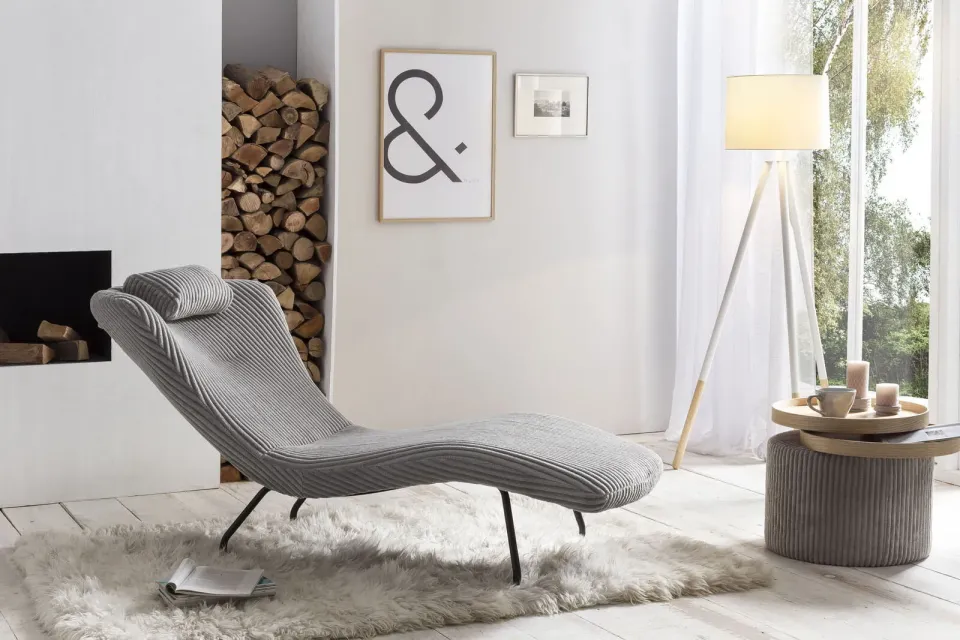 relaxfauteuil Keanan lichtgrijs grijs, foto 5