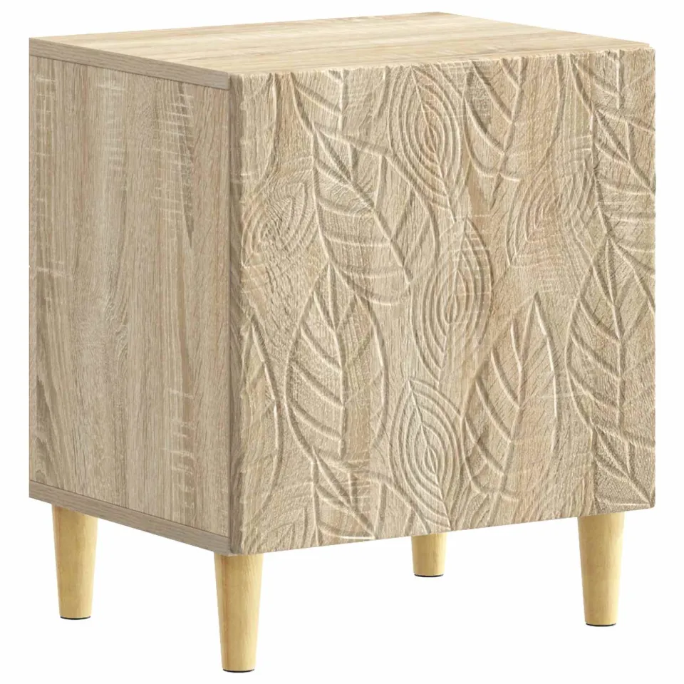 vidaXL Nachtkastje Sonoma Eiken 43 x 34,5 x 50 cm Bewerkt hout, foto 3