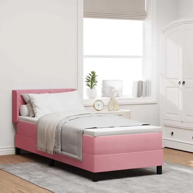 vidaXL Boxspringbed met hoofdeinde Roze 200 x 80 cm Fluweel