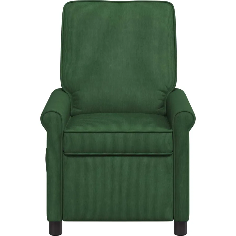 vidaXL Ligstoel Donkergroen 69 x 95 x 101 cm Stof bosgroen, foto 4