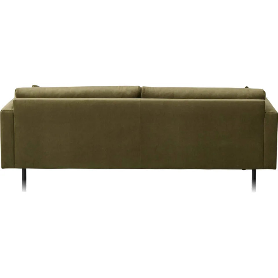 NOUS Living velours 3-zitsbank Adam - kaki, foto 3