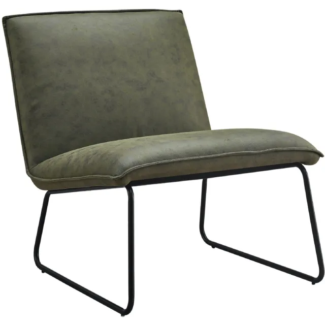 Nest of Nora Fauteuil Lokan - Loungefauteuil Relaxstoel - Groen microleder