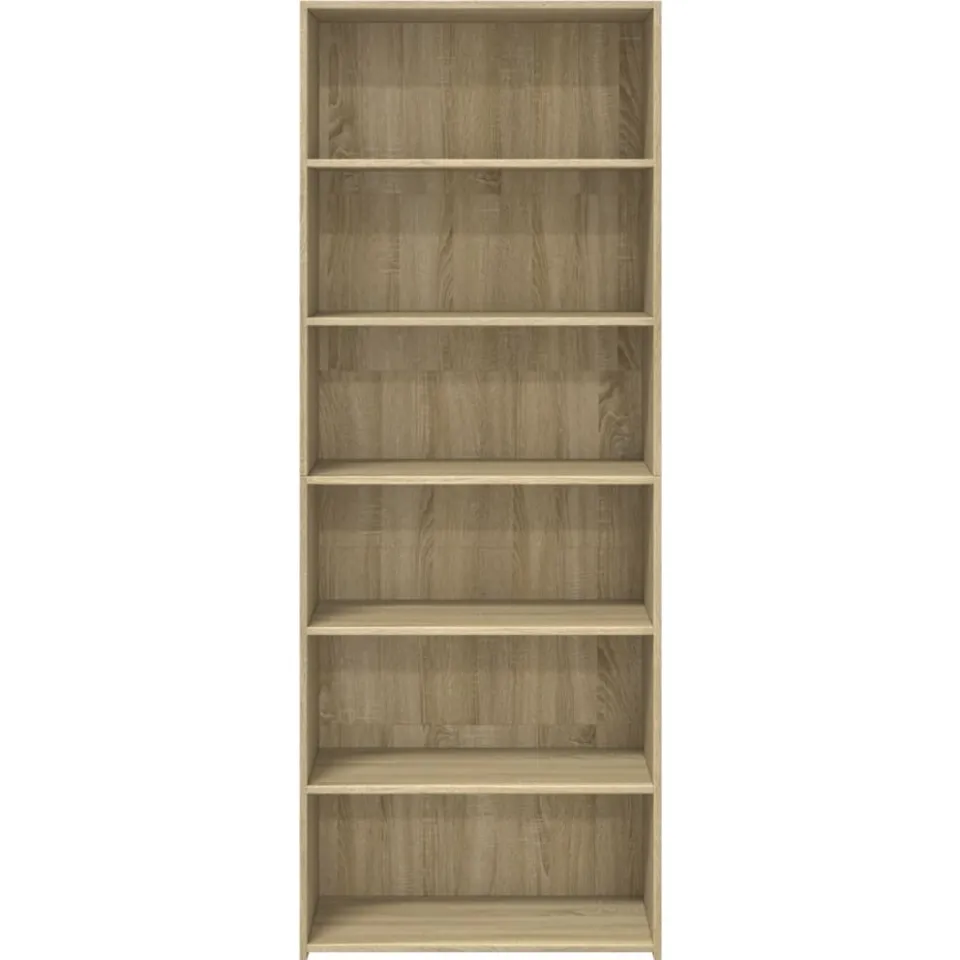 vidaXL Hoge kast 70x41x185 cm bewerkt hout sonoma eikenkleurig Bruin
