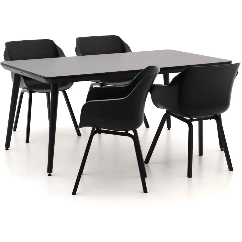 Hartman tuinmeubelen Hartman Sophie Element/Studio 170cm dining tuinset 5-delig zwart, foto 5