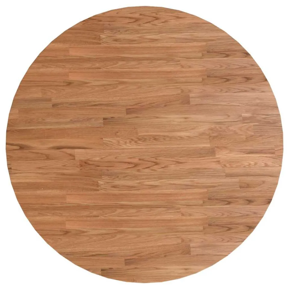 vidaXL Tafelblad rond Ø90x1,5 cm bewerkt massief eikenhout lichtbruin, foto 2