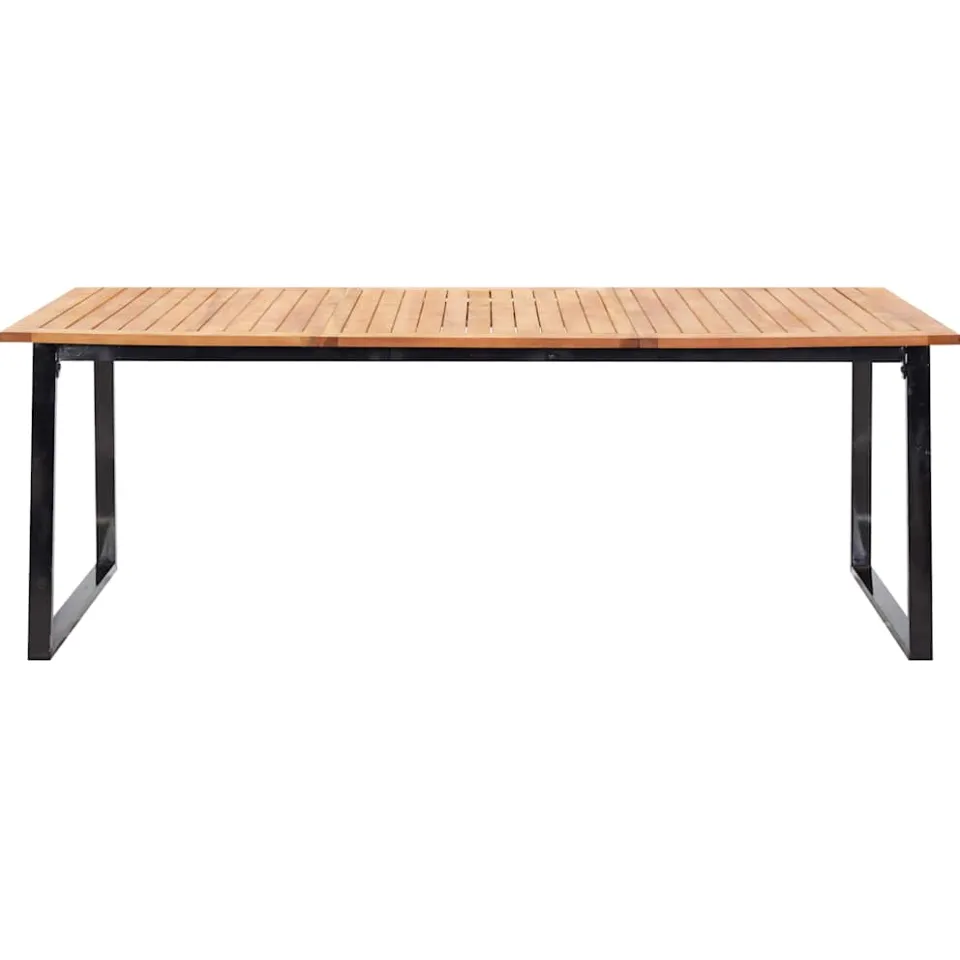 vidaXL 9-delige Tuinset poly rattan en acaciahout zwart, foto 3