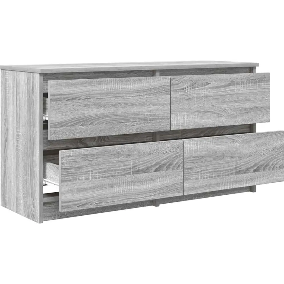 vidaXL Tv-meubel 100x35x54 cm bewerkt hout grijs sonoma eikenkleurig, foto 4