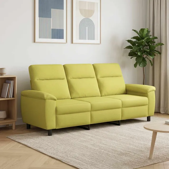 vidaXL Bank Lichtgroen 214 x 90 x 95 cm Stof