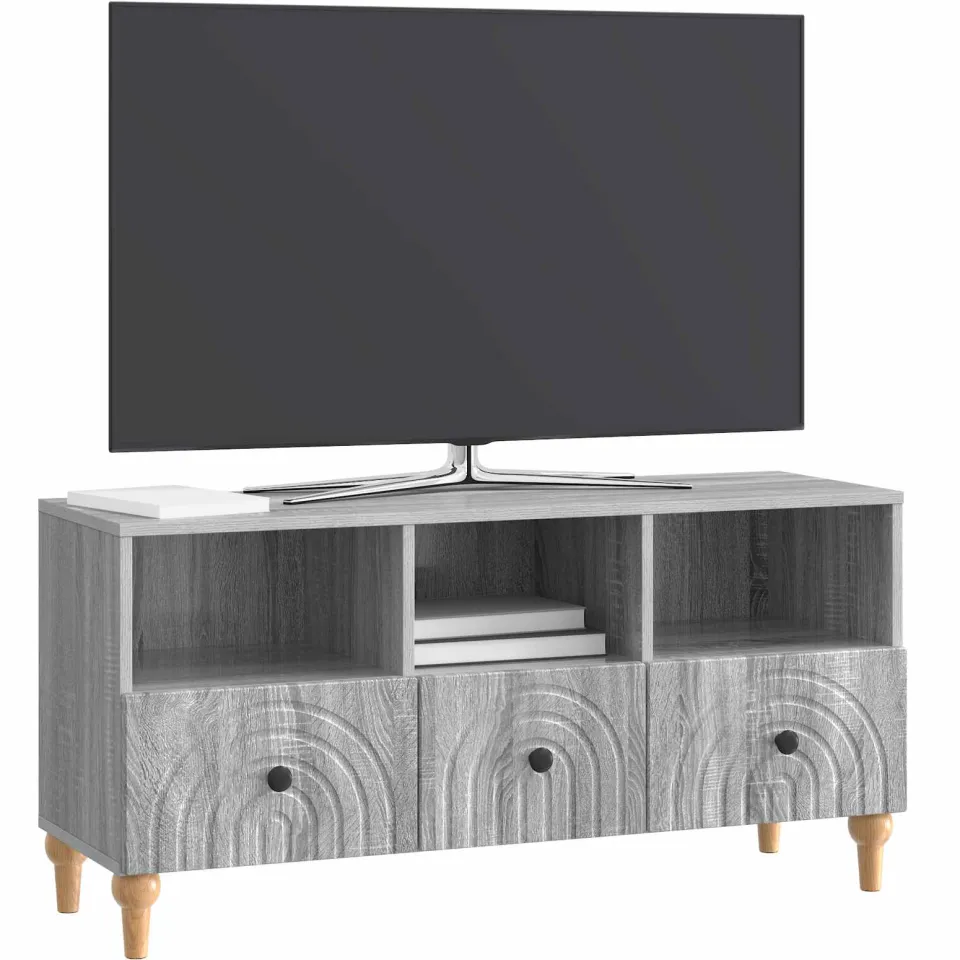 vidaXL TV-kast 102 x 34,5 x 50 cm Grijze Sonoma Geconstrueerd hout Grijs