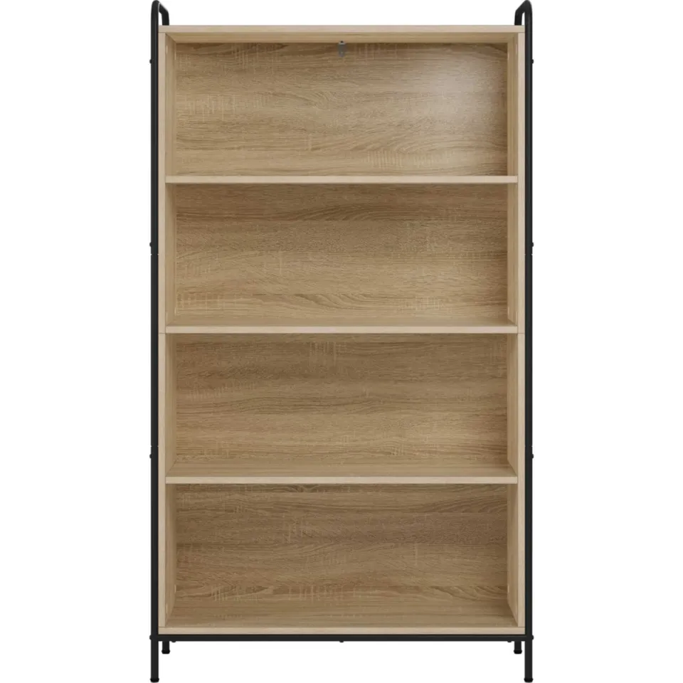 vidaXL Boekenkast 55,5 x 33 x 174 cm Bewerkt hout Sonoma Eiken Bruin