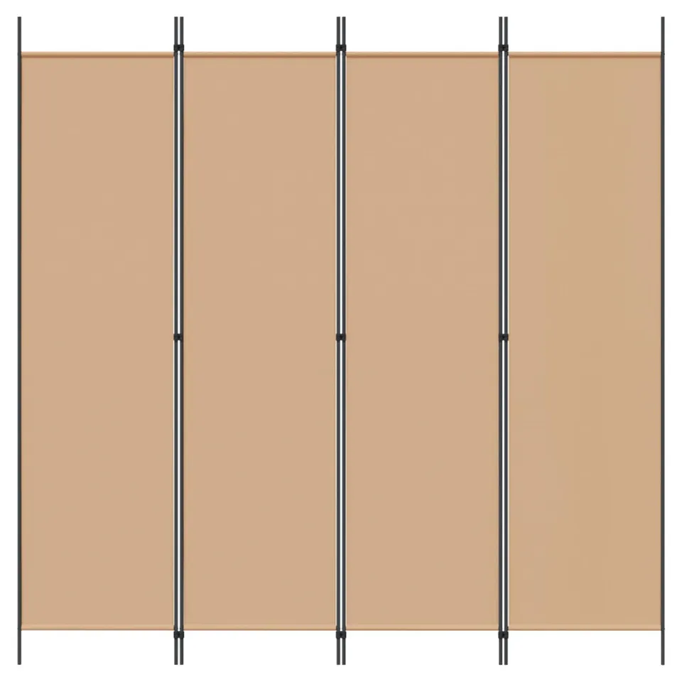 vidaXL Kamerverdeler polyester staal beige, foto 4
